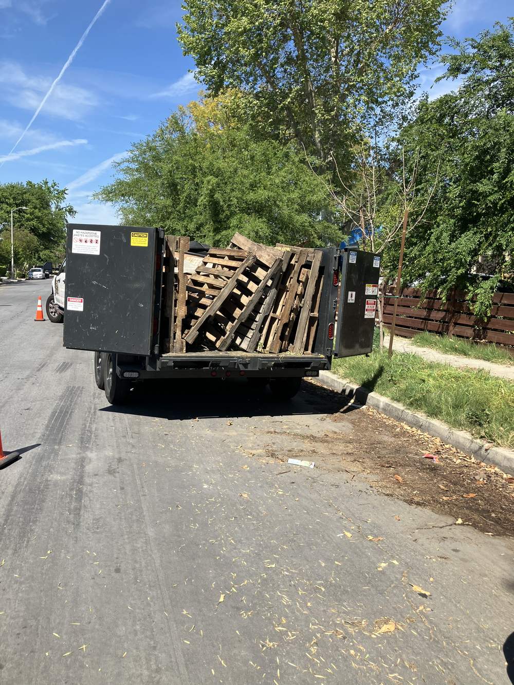 Junk removal job in the San Fernando Valley